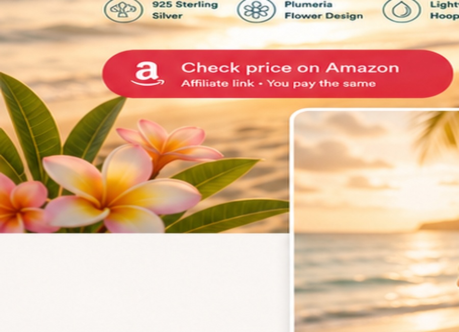 Plumeria flower accent